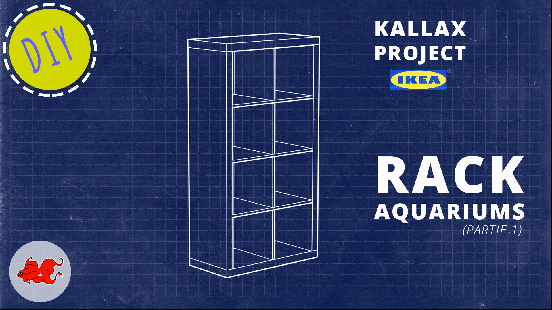 Rack aquariums Kallax Ikea